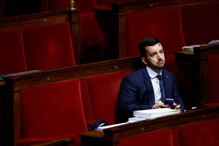 Le député RN Jean-Philippe Tanguy à l'Assemblée nationale le 5 décembre 2025 © Ian LANGSDON