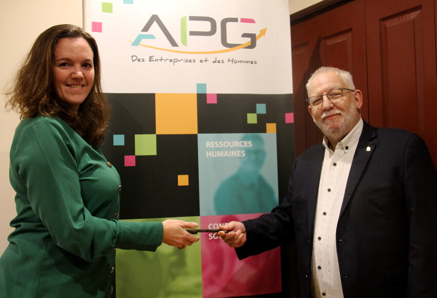 © Emmanuel Varrier. Anaïs Aubry est la nouvelle présidente du cabinet APG d’Essey-lès-Nancy après une transmission en interne opérée avec Philippe Boyon, le fondateur de ce professionnel du capital humain en entreprise. 