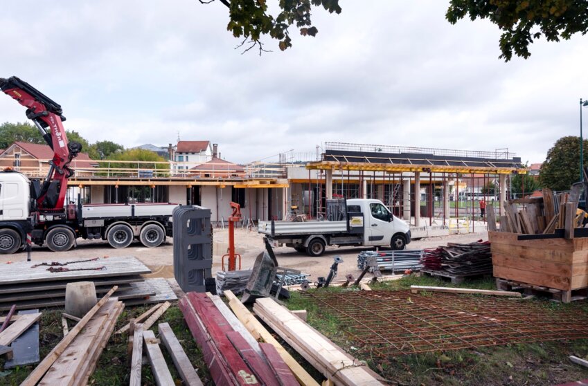 © Laurence Deleau - Les travaux de construction du futur hôtel de Verdun, face à l’Aquadrome se poursuivent