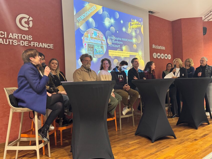 Une dizaine de commerçants ont présenté leur activité et échangé avec l’assistance.