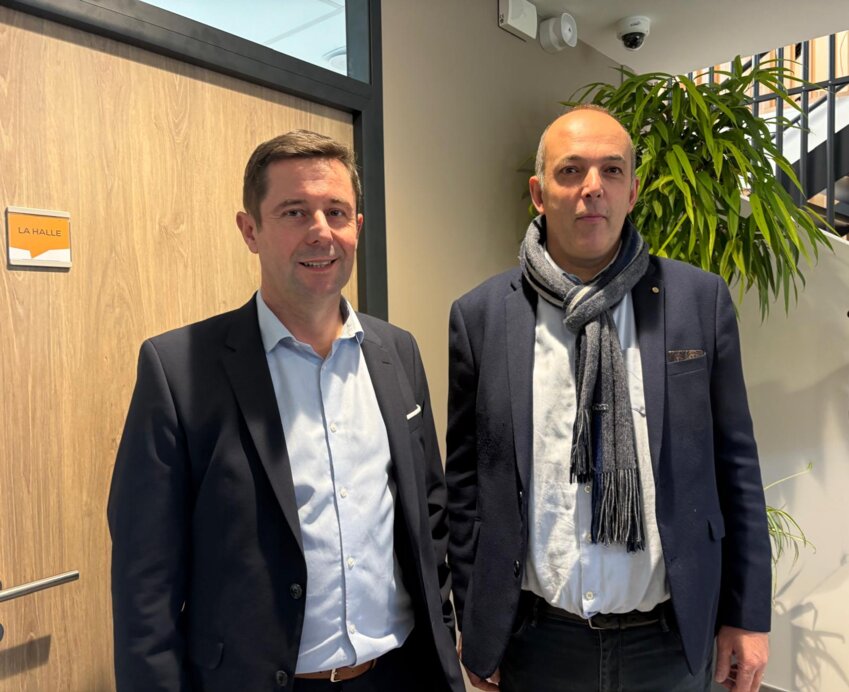 Olivier Taines, directeur général Cerfrance Picardie Nord-de-Seine et Vincent Loisel, le président.