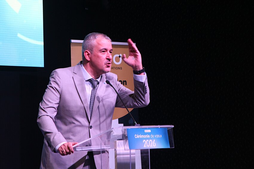 À l'aube de cette nouvelle année, Philippe Bernard a tenu une position résolument offensive lors de ses vœux le 14 janvier à Beauvais. © Aletheia Press / B.Delabre