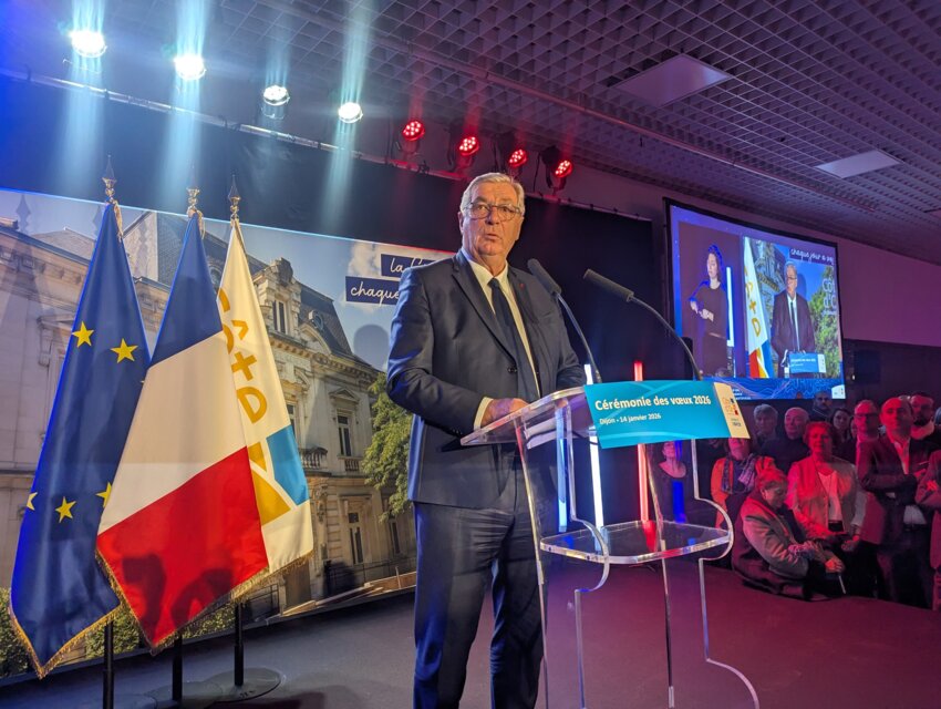 François Sauvadet, président du Conseil départemental de Côte-d’Or, a insisté sur son engagement au service des communes. © Aletheia Press / Nadège Hubert