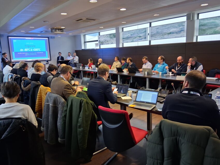 Industriels, experts frigoristes et partenaires se sont réunis au pôle Aquimer de Boulogne-sur-Mer ce 9 janvier, pour évoquer l'optimisation de la gestion du froid industriel. © Aquimer