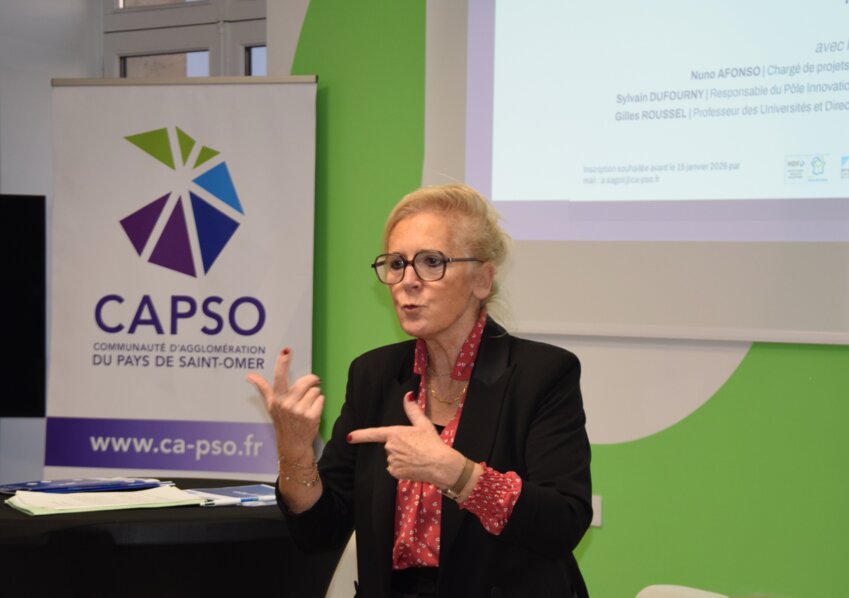 Valérie Six, conseillère régionale des Hauts-de-France déléguée à l’innovation, a présenté la feuille de route régionale 2026-2028 sur l’innovation à Saint-Omer.