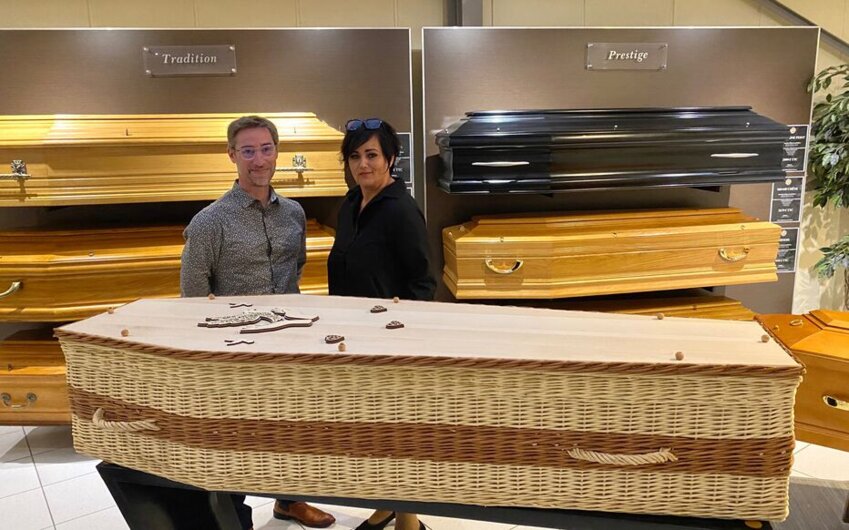 Minna Holleville, des pompes funèbres de la liberté à Abbeville, et Xavier Quointeau.