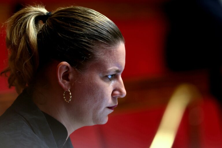 La présidente du groupe LFI à l'Assemblée nationale Mathilde Panot à Paris le 22 octobre 2025 © Alain JOCARD