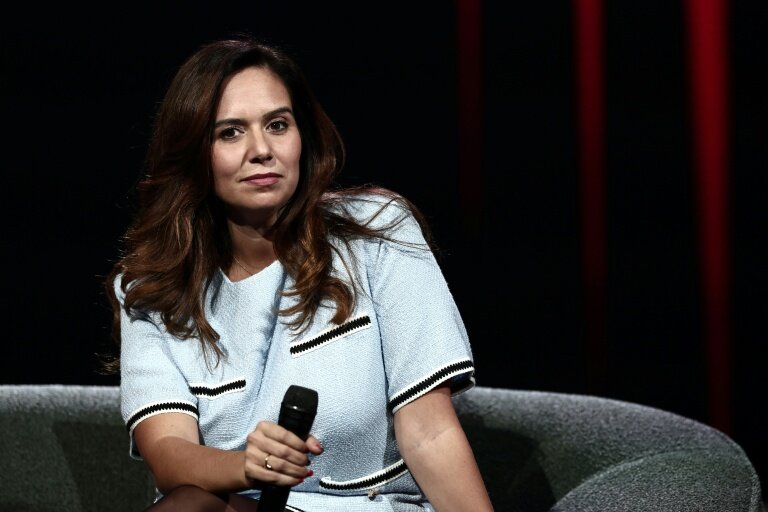 L'eurodéputée Reconquête Sarah Knafo, à Paris le 25 novembre 2025 © Thibaud MORITZ