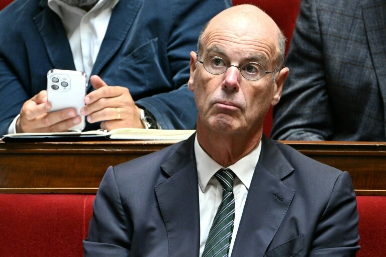 Eric Lombard, alors ministre de l'Economie, à l'Assemblée nationale, le8 septembre 2025 à Paris © Bertrand GUAY