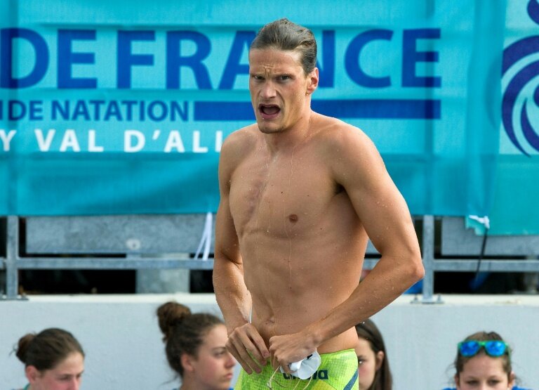 (FILES) Le Français Yannick Agnel lors d'une compétition à Bellerive-sur-Allier le 3 juillet 2016. La Cour d'appel de Colmar a rejeté jeudi son appel contre un renvoi en procès pour viol sur mineure © Thierry Zoccolan
