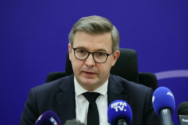 Le procureur de la République de Meaux, Jean-Baptiste Bladier, le 26 décembre 2023 à Meaux © ALAIN JOCARD