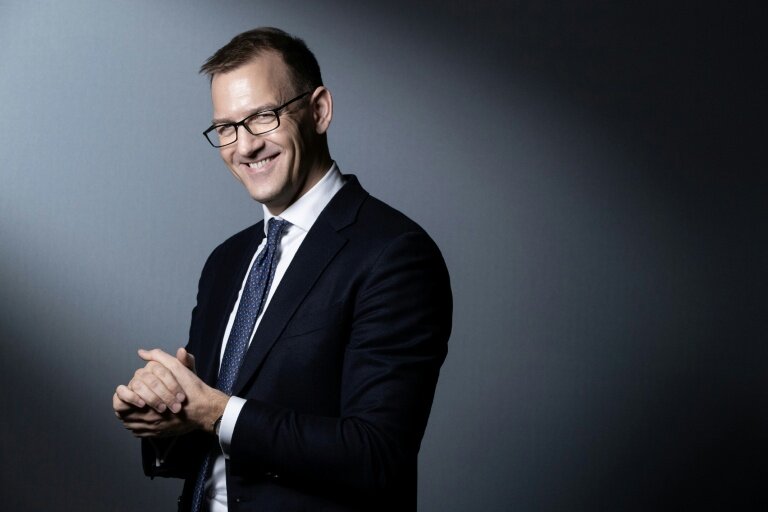 Le milliardaire tchèque Daniel Kretinsky à Paris, le 22 janvier 2020 © JOEL SAGET