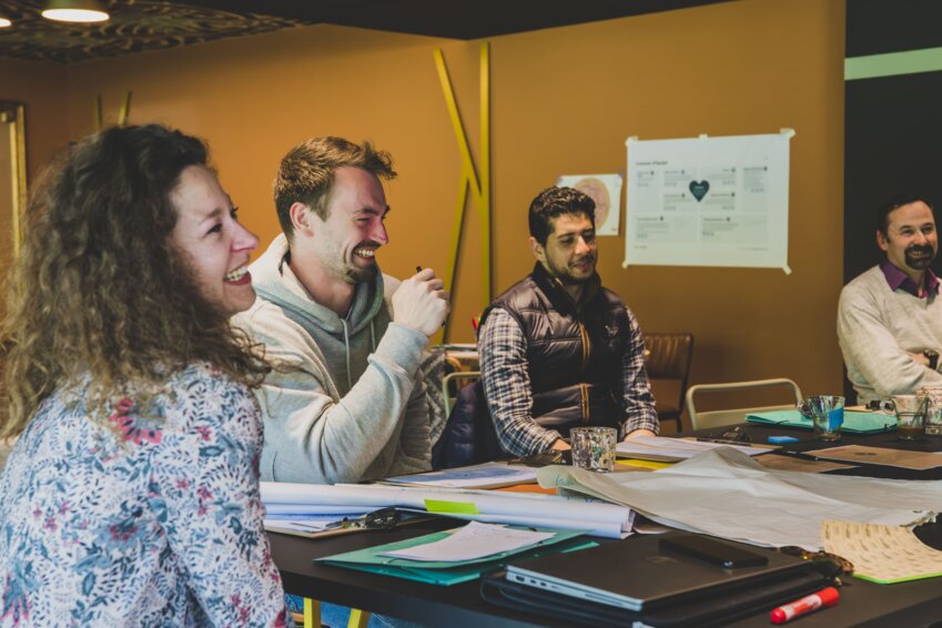 Une session "FIKA", "pause collaborative" en suédois.