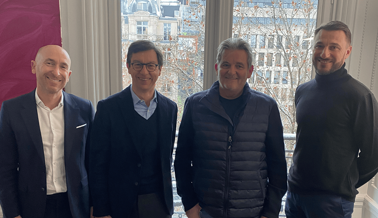 De Gauche à Droite : Richard GAUTHIER, Directeur Général Groupe ALLEZ, Olivier ALLEZ, Président du Groupe ALLEZ, Laurent LEVEQUE, Président de la SNER, Jean-Philippe CRONIER, Directeur Général de la  SNER. © Groupe ALLEZ