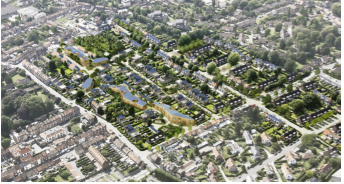 Éric Mourière devant une machine à souder.