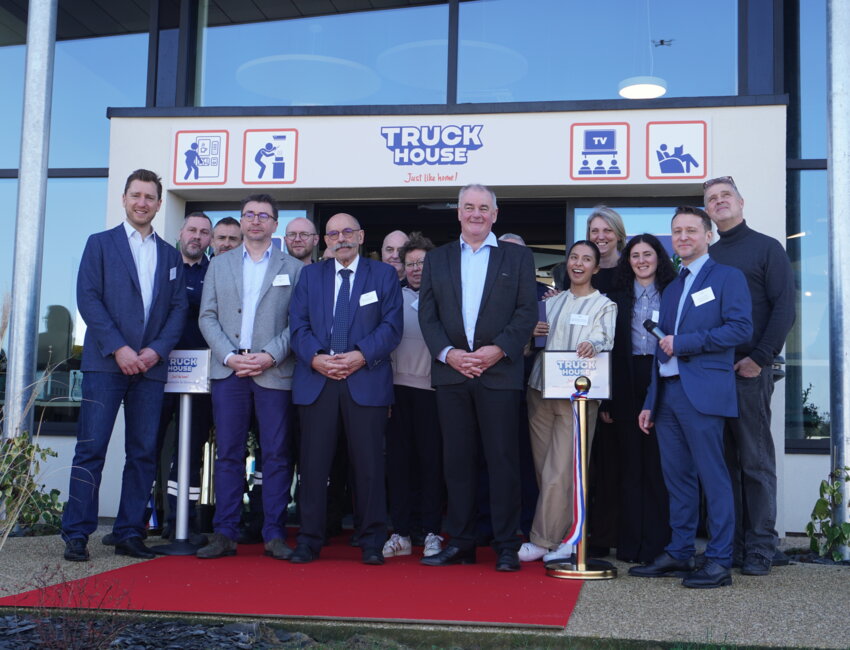 Bapaume Truck House, un site moderne et sécurisé pensé pour le confort et la sécurité des chauffeurs. © Aletheia Press / L. Péron Vranesic