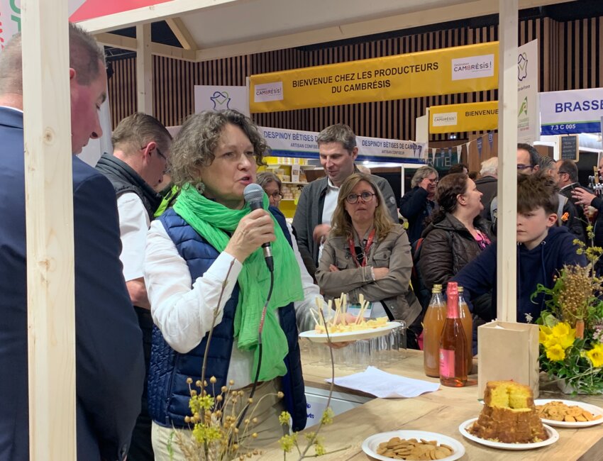 Christelle Hiver, présidente du conseil départemental de la Somme. © Aletheia Press /L. Brémont