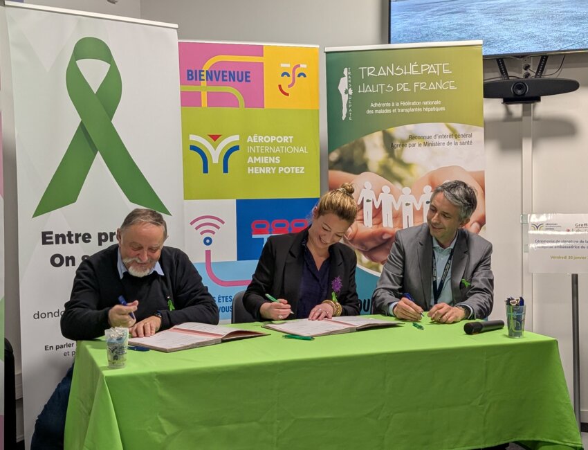 Une première en France : l'aéroport de Méaulte devient ambassadeur du don d'organes