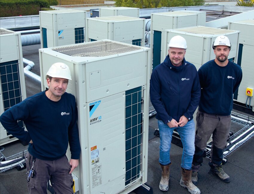 Thomas Mention, président d'EMI Génie Climatique, et Jean-Luc Mention, président du Groupe Mention. © Marie-Line Waroude