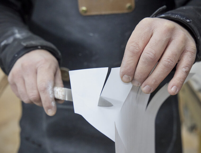 Aurélien Canon, co-fondateur de la coutellerie. ©Christophe Kicien