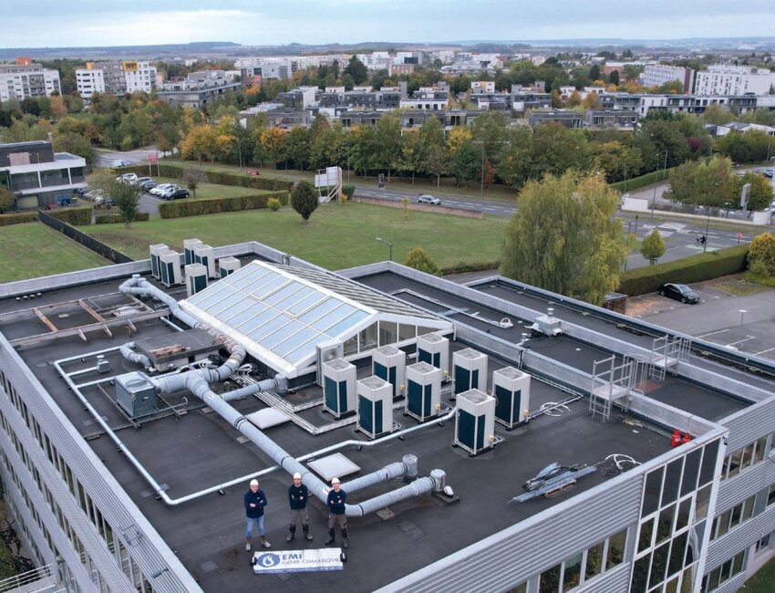 Thomas Mention, président d'EMI Génie Climatique, et Jean-Luc Mention, président du Groupe Mention. © Marie-Line Waroude