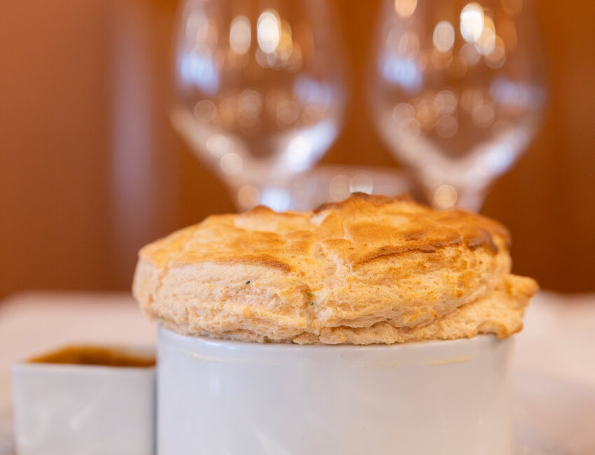 Jean-Marie Taoli, chef et propriétaire de la Fabrique à soufflés. © Éloïse Le Névanic