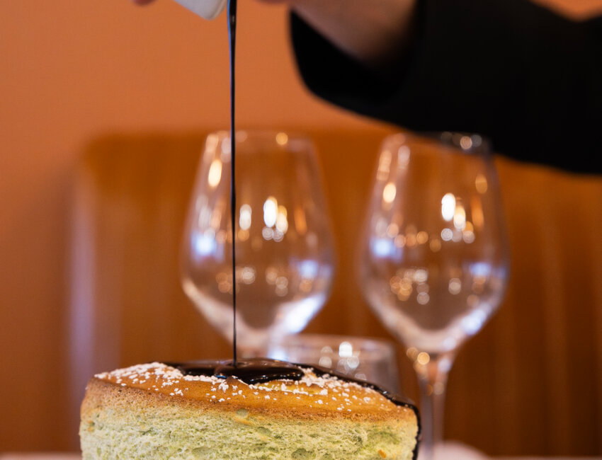 Jean-Marie Taoli, chef et propriétaire de la Fabrique à soufflés. © Éloïse Le Névanic