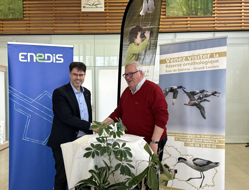 Grand-Laviers : partenariat entre la réserve ornithologique et Enedis en Picardie