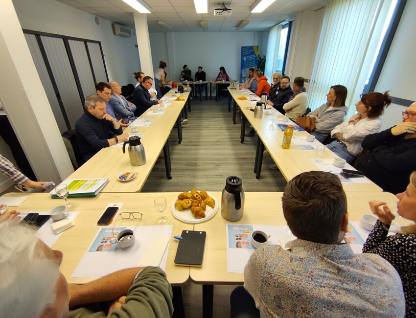 Les deux pépinières de la communauté d’agglomération du Boulonnais (Créamanche et Haliocap) réunissent actuellement 29 entreprises, pour 143 emplois. © Aletheia Press / Arnaud Stoerkler