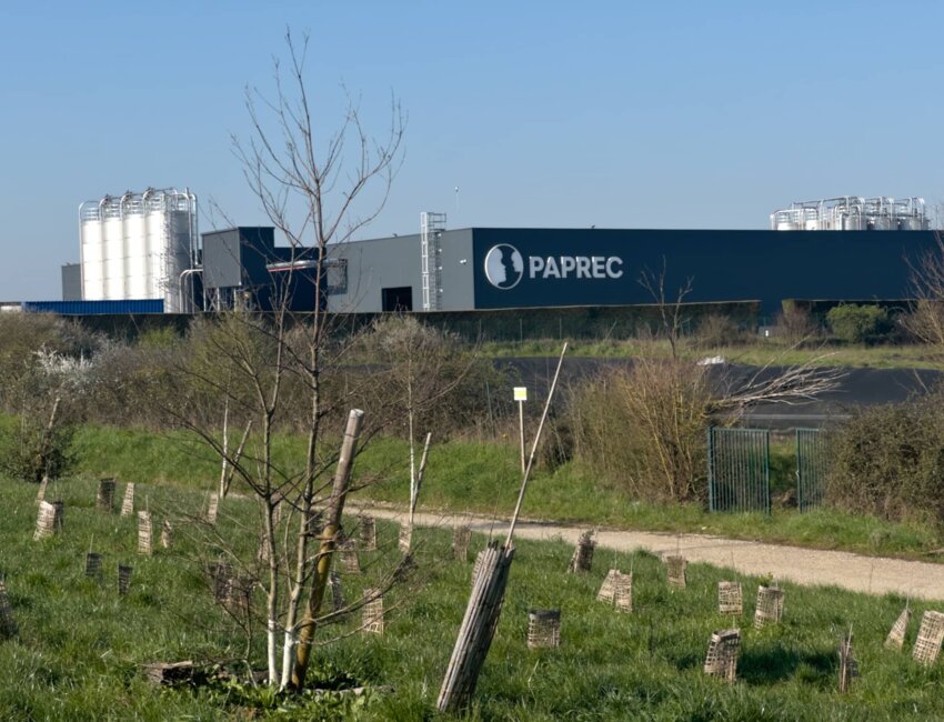 L’usine de recyclage Paprec Plastiques 71 est installée sur 10 hectares en bordure de SaôneOr. © Aletheia Press / Arnaud Morel