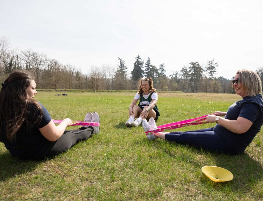 Le renforcement musculaire est pratiqué par les salariées. (c) Eloïse Le Névanic