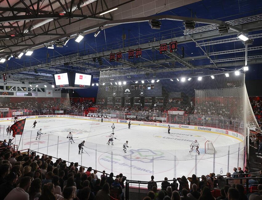 Le Coliseum est le lieu de résidence des Gothiques, le club de hockey d'Amiens qui évolue dans l'élite de la ligue Magnus. © Amiens Métropole