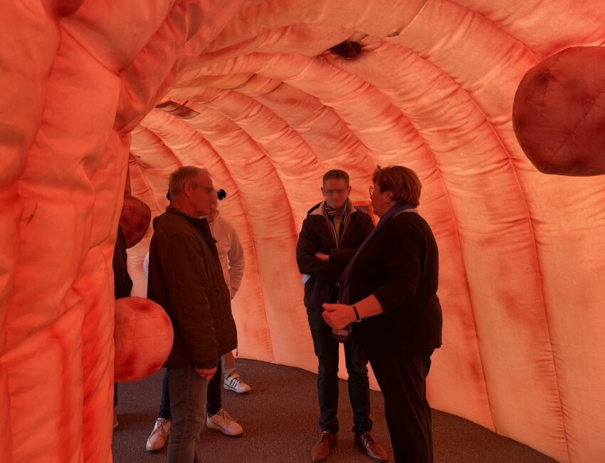 La structure gonflable géante sera installée à la clinique Victor Pauchet, avenue d'Irlande à Amiens. © CCMO Mutuelle