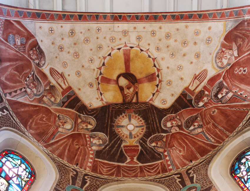Fresque Louis Mazetier, église Notre-Dame de Chauny. ©E.Boutigny