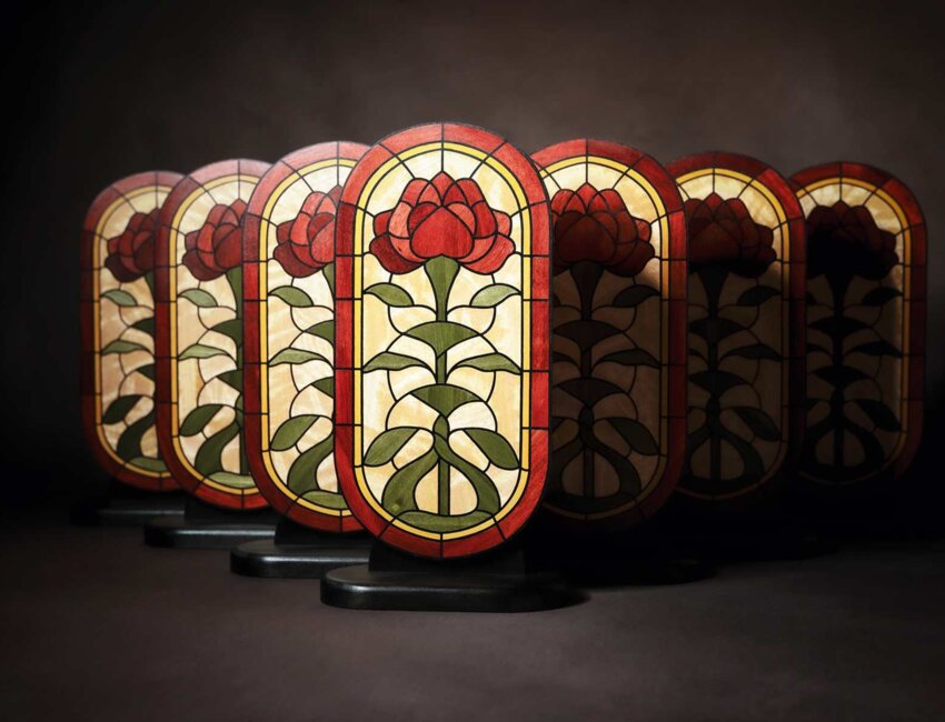 Zoé Saleille et Evan Arnould ont créé leur atelier de marqueterie de bois à Saint-Quentin. (c) M. G.