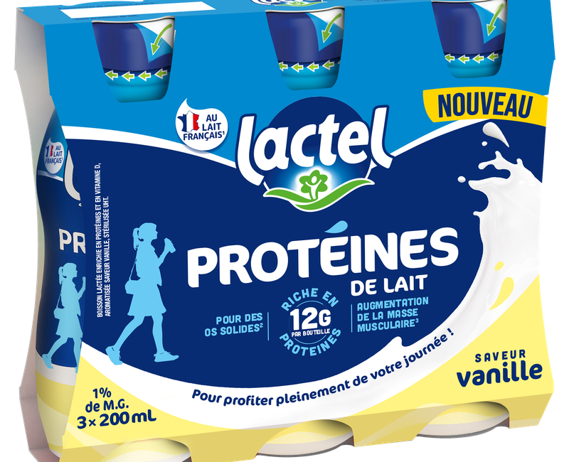 Un des nouveaux produits Lactel ® qui rencontre un vif succès sur le marché. © Lactel ®