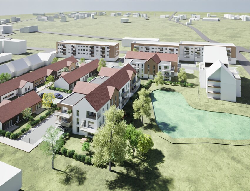 Vision d'architecte du projet. © Ateliers d'Architecture Delannoy & Associés