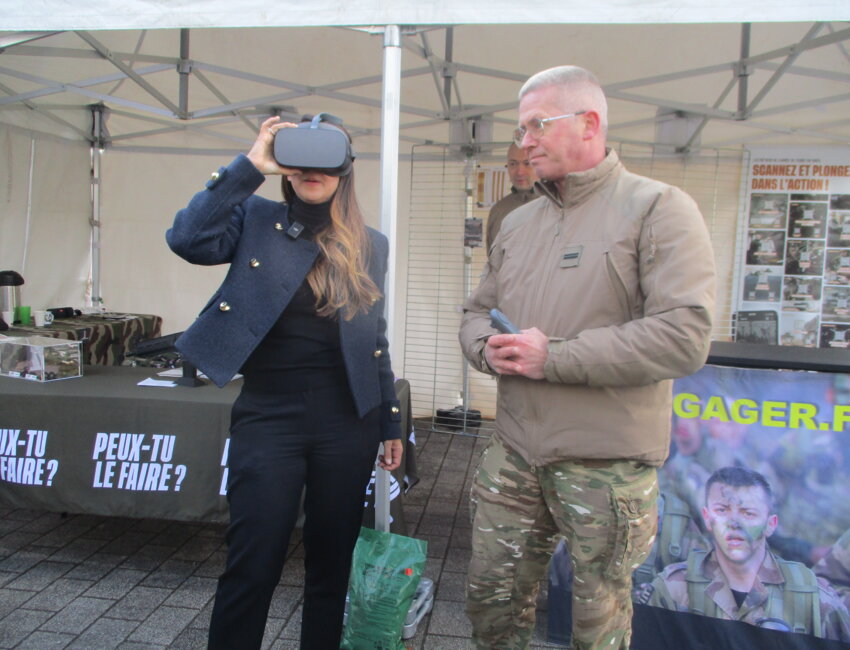 Découverte virtuelle mais «très réaliste» des métiers de l’Armée de terre.