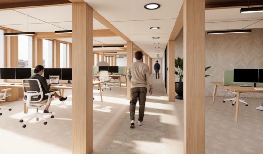 Vue d'architecte du futur bâtiment. ©AVENTIM