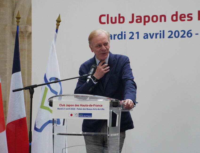 Jean-Paul Mulot, conseiller régional délégué aux relations internationales, a souligné le poids du Japon, premier investisseur étranger en France. © Aletheia Press / L. Péron Vranesic