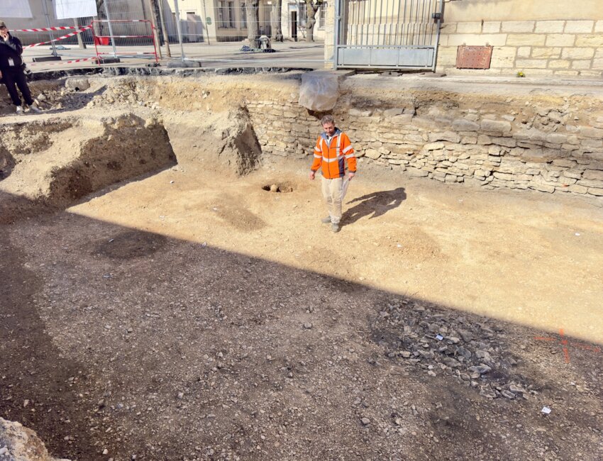 Hervé Laganier, sur le site des fouilles. © Aletheia Press / Arnaud Morel