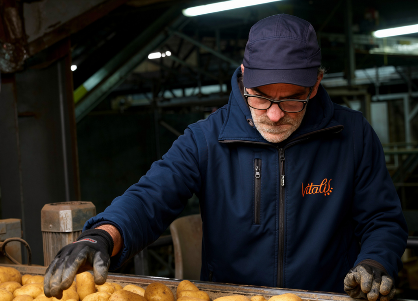 Aujourd’hui, Vitalis conditionne près de 290 000 tonnes de pommes de terre par an et réalise un tiers de son chiffre d’affaires à l’export, dans une vingtaine de pays européens © Vitalis