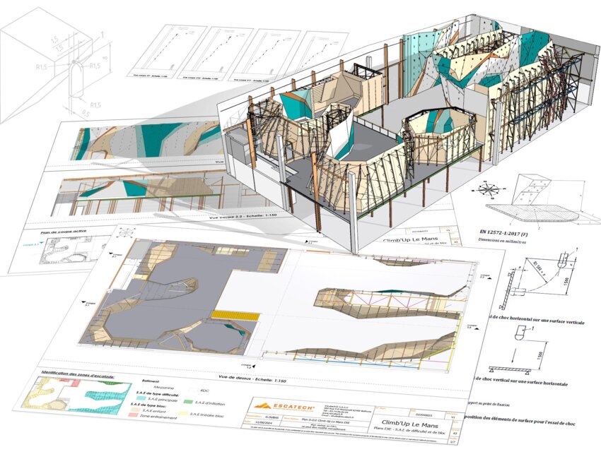 La modélisation des projets permet aux clients d’Escatech de se projeter et de valider des choix de design ou de couleurs en amont de la construction.