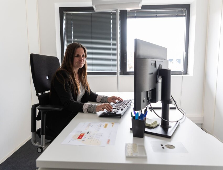 Olivia Moreau, chargée d’affaires internationales pour la Picardie. © Éloïse Le Névanic