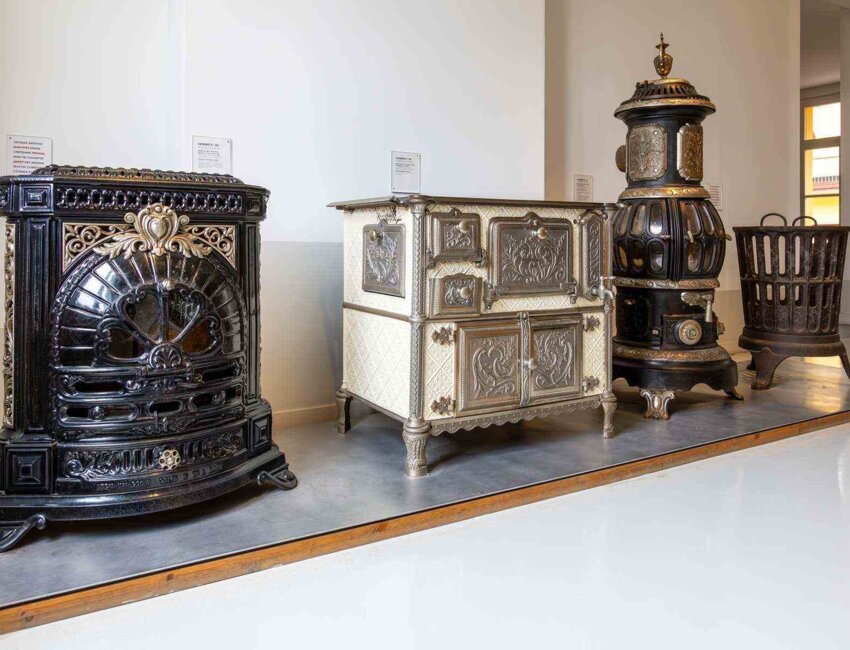 Les appareils de chauffages en fonte produits par l’entreprise Godin. (c) Marie-Line Waroude