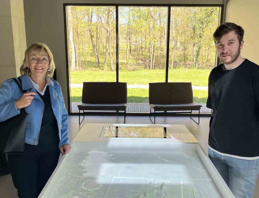 Martine Bricot, présidente et Nicolas Lancel, chargé du développement territorial à la Communauté de communes du Chemin des Dames.