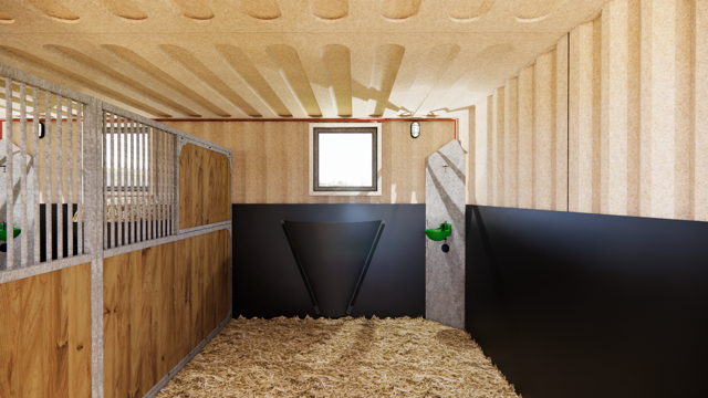 Un intérieur lumineux et isolé.