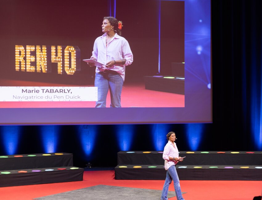 Marie Tabarly, navigatrice, conférencière et écrivaine, était présente pour les 40 ans de l'association. ©Léna Heleta