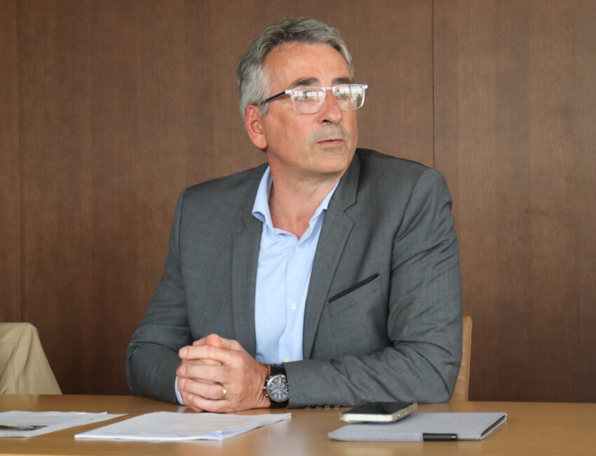 Vincent Amossé, directeur général de la filière granulats du groupe CB. © Aletheia Press / E.Chombart