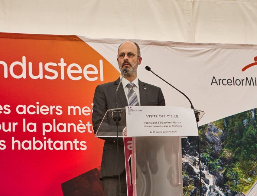 Rudy Daubechies, PDG ArcelorMittal Industeel. © Aletheia Press / Arnaud Morel